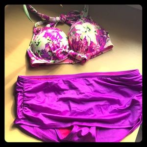 Victoria’s Secret floral bikini top and bottoms